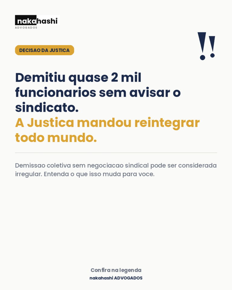 Demissão coletiva sem negociação sindical - direitos do trabalhador