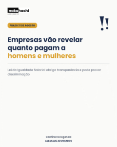 Lei da Igualdade Salarial obriga empresas a revelar diferenca de salario entre homens e mulheres ate 31 de agosto