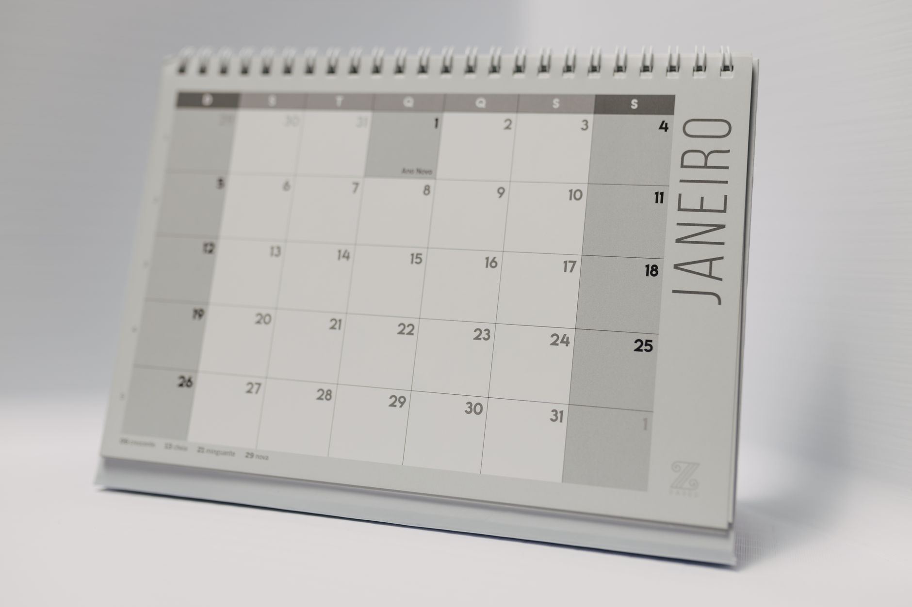 Calendário representando o cronograma de transição da jornada de trabalho